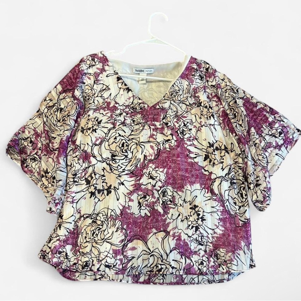 NWT White House Black Market Floral Top